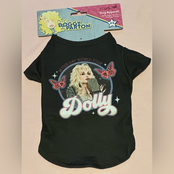 Dolly Parton Doggy Parton "Better Day World Tour" T-shirt for Dogs Size XS NWT - Picture 7 of 10